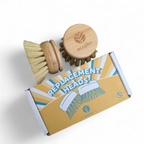 Wooden Dish Brush Replacement Heads | Bamboo and Plant Based Bristles Replaceable Heads (2 pack)