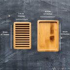 Dual-layer Bamboo Soap Dish
